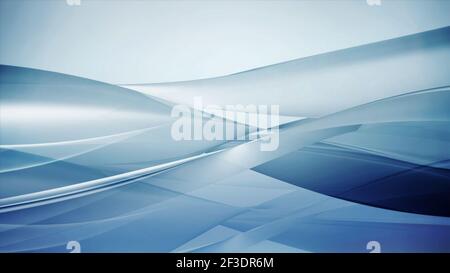 Arrière-plan des ondes abstraites. Une illustration 3D légère, élément de conception graphique, adapté aux publicités de produits domestiques Banque D'Images