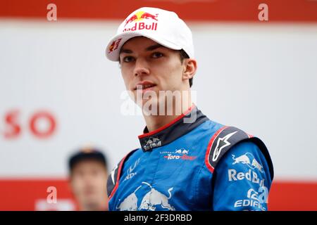 GASLY Pierre (fra), Scuderia Toro Rosso Honda STR13, portrait lors du lancement de Toro Rosso STR13 à Barcelone, 26 février 2018 - photo Florent Gooden / DPPI Banque D'Images