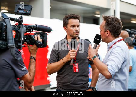 SENECAL Thomas (fr), rédacteur en chef Canal+, et MONTAGNY Franck (fra), présentateur de télévision Canal+, portrait du Championnat du monde de Formule 1 2018, Grand Prix de Singapour du 13 au 16 septembre à Singapour - photo Florent Gooden / DPPI Banque D'Images