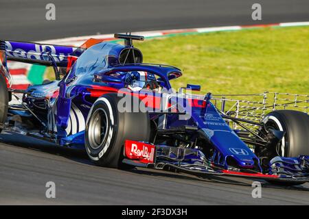 10 GASLY Pierre (fra), Scuderia Toro Rosso Honda STR13, action pendant les épreuves d'hiver de Formule 1 2018 à Barcelone, Espagne du 6 au 9 mars - photo Florent Gooden / DPPI Banque D'Images