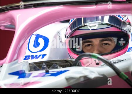 11 PEREZ Sergio (mex), Racing point Force India F1 VJM11, action pendant 2018 tests de F1 à Abu Dhabi, eau, le 27 novembre 2018 - photo Sebastiaan Rozendaal / DPPI Banque D'Images