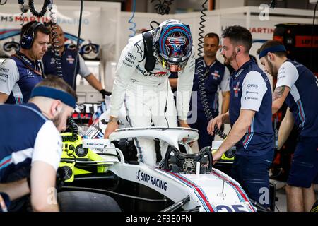 SIROTKIN Sergey (rus), Williams F1 Mercedes FW41, portraitau Championnat du monde de Formule 1 2018, Grand Prix de Singapour du 13 au 16 septembre à Singapour - photo Florent Gooden / DPPI Banque D'Images