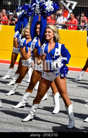 Cheerleaders pendant le Championnat du monde de Formule 1 2018, Grand Prix des Etats-Unis d'Amérique du 18 au 21 octobre à Austin, Texas, Etats-Unis - photo DPPI Banque D'Images