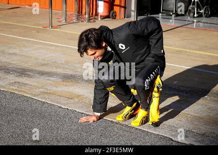 SAINZ Carlos (spa), Renault Sport F1 Team RS18, portrait lors des épreuves d'hiver de Formule 1 2018 à Barcelone, Espagne du 6 au 9 mars - photo DPPI Banque D'Images