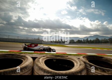 ERICSSON Marcus (swe), Alfa Romeo Sauber F1 Team C37, action pendant les épreuves d'hiver de Formule 1 2018 à Barcelone, Espagne du 6 au 9 mars - photo DPPI Banque D'Images