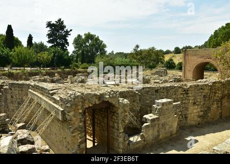 Gortyna est les ruines d'une ancienne métropole sur l'île grecque de Crète. Banque D'Images