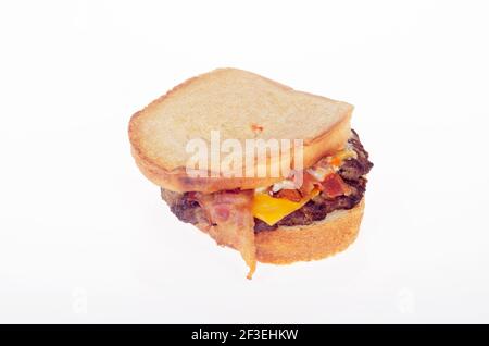 Hamburger King Bacon King Sourdough Cheeseburger Banque D'Images