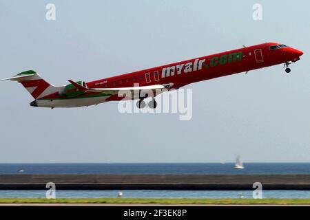 15-03-2021 - avions génériques - EI-DUM - MyAir - avion régional Canadair. Numéro de série 15103, type CRJ-900. Premier vol sur des inconnues, livré à Mya Banque D'Images