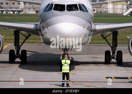 15-03-2021 - avions génériques - I-EEZI - Eurofly - Airbus A320. Numéro de série 749, type 320-214. Premier vol sur 23.10.1997, livré à Eurofly Banque D'Images