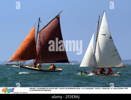 VOILE - LA SEMAINE DU GOLFE 2007 - GOLFE DU MORBIHAN (FRA) - 14 AU 20/05/2007 - PHOTO : FRANÇOIS VAN MALLEGHEM / DPPI ILLUSTRATION PATRIMONIALE Banque D'Images