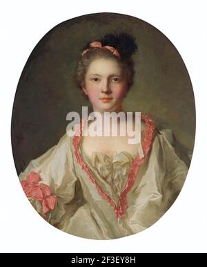 Portrait de Marie-Th&#xe9;r&#xe8;se Geoffrin (1715-1791), marquise de la Fert&#xe9;-Imbault, 1739. Collection privée. Banque D'Images