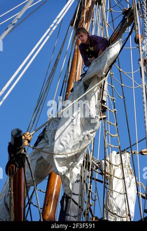 Festivals maritimes de Douarnenez, du 25 au 30 juillet 2018, en France, photo François Van Malleghem / DPPI Banque D'Images