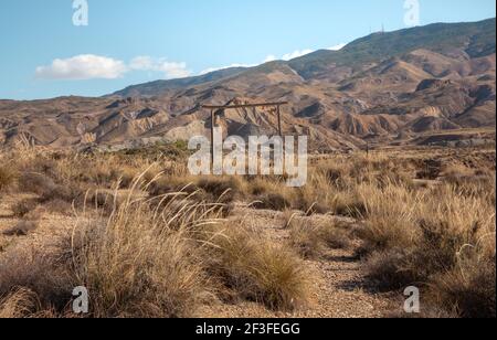 Tabernas Desert film set lieu Almeria Espagne nature Adventure Travel Europe Banque D'Images