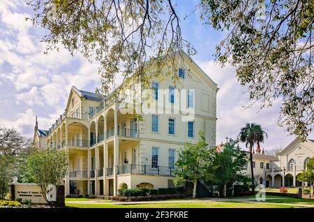 Le centre d'administration Lucey est photographié au Spring Hill College, le 14 mars 2021, à Mobile, Alabama. Banque D'Images