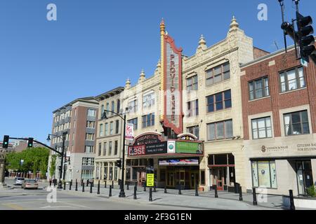 Providence Performing Arts Center PPAC anciennement Loew's State Theatre and Palace concert Theatre a été construit en 1928 au 220 Weybosset Street, Providence, Banque D'Images