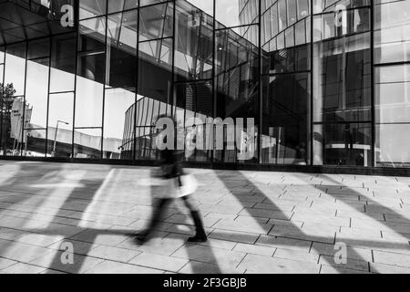 Personne passe Banque D'Images