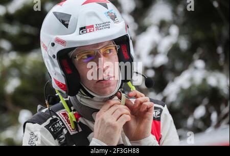 LATVALA Jari-Matti (fin), TOYOTA YARIS WRC, TOYOTA GAZOO RACING WRT portrait lors du Championnat du monde de voitures de rallye WRC 2018, Suède rallye du 15 au 18 février, à Torsby - photo DPPI Banque D'Images