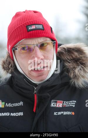 LATVALA Jari-Matti (fin), TOYOTA YARIS WRC, TOYOTA GAZOO RACING WRT portrait lors du Championnat du monde de voitures de rallye WRC 2018, Suède rallye du 15 au 18 février, à Torsby - photo DPPI Banque D'Images