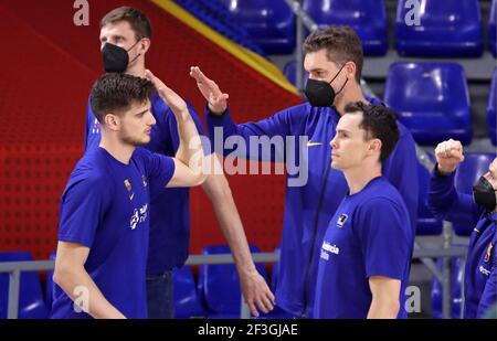 Barcelone, Espagne. 16 mars 2021. 16 mars 2021, Barcelone, Catalogne, Espagne: Pau Gasol pendant le match entre le FC Barcelone et Unicaja Malaga, correspondant à la semaine 25 de la Liga Endesa, joué au Palau Blaugrana. Photo: JGS/Cormon Press crédit: CORMON PRESS/Alamy Live News Banque D'Images