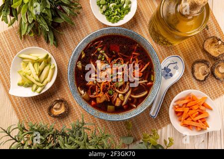 Soupe asiatique Banque D'Images