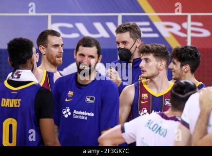 Barcelone, Espagne. 16 mars 2021. 16 mars 2021, Barcelone, Catalogne, Espagne: Pau Gasol pendant le match entre le FC Barcelone et Unicaja Malaga, correspondant à la semaine 25 de la Liga Endesa, joué au Palau Blaugrana. Photo: JGS/Cormon Press crédit: CORMON PRESS/Alamy Live News Banque D'Images