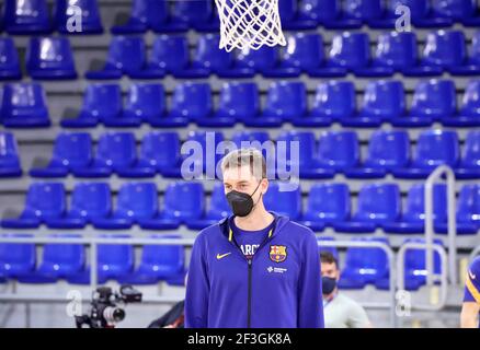 Barcelone, Espagne. 16 mars 2021. 16 mars 2021, Barcelone, Catalogne, Espagne: Pau Gasol pendant le match entre le FC Barcelone et Unicaja Malaga, correspondant à la semaine 25 de la Liga Endesa, joué au Palau Blaugrana. Photo: JGS/Cormon Press crédit: CORMON PRESS/Alamy Live News Banque D'Images