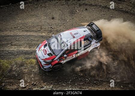 08 TANAK Ott (est), JARVEOJA Martin (est), TOYOTA YARIS WRC, TOYOTA GAZOO COURSE WRT action pendant le Championnat du monde de rallye WRC 2018, rallye de Turquie du 13 au 16 septembre, à Marmaris - photo DPPI Banque D'Images