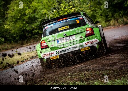 03 Herczig Norbert, Ferencz Ramon, HUN/HUN, MOL Racing Team, Skoda Fabia R5, Action lors du rallye européen 2018 rassemblement ERC Barum, du 24 au 26 août, à Zlin, République Tchèque - photo Thomas Fenetre / DPPI Banque D'Images