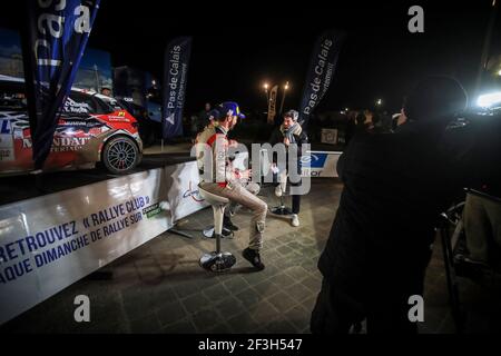14 CIAMIN Nicolas, ROCHE Yannick , Volkswagen Polo , portrait lors du championnat de rallye français 2019, Rallye du Touquet du 14 au 16 mars au Touquet, France - photo Gregory Lenormand / DPPI Banque D'Images