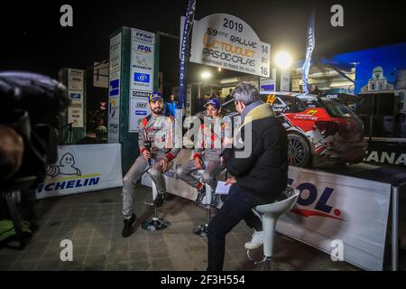 14 CIAMIN Nicolas, ROCHE Yannick , Volkswagen Polo , portrait lors du championnat de rallye français 2019, Rallye du Touquet du 14 au 16 mars au Touquet, France - photo Gregory Lenormand / DPPI Banque D'Images