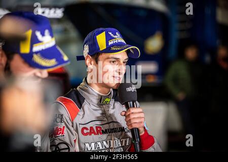 14 CIAMIN Nicolas, ROCHE Yannick , Volkswagen Polo , portrait lors du championnat de rallye français 2019, Rallye du Touquet du 14 au 16 mars au Touquet, France - photo Gregory Lenormand / DPPI Banque D'Images
