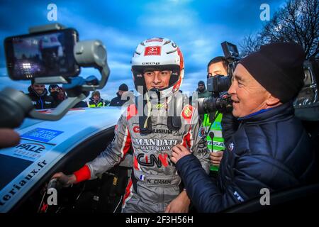 14 CIAMIN Nicolas, ROCHE Yannick , Volkswagen Polo , portrait lors du championnat de rallye français 2019, Rallye du Touquet du 14 au 16 mars au Touquet, France - photo Gregory Lenormand / DPPI Banque D'Images