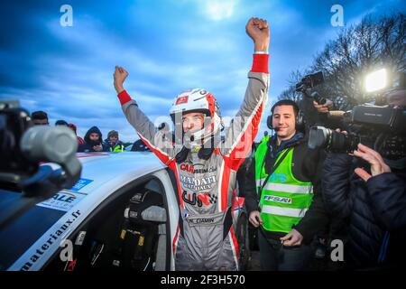 14 CIAMIN Nicolas, ROCHE Yannick , Volkswagen Polo , portrait lors du championnat de rallye français 2019, Rallye du Touquet du 14 au 16 mars au Touquet, France - photo Gregory Lenormand / DPPI Banque D'Images