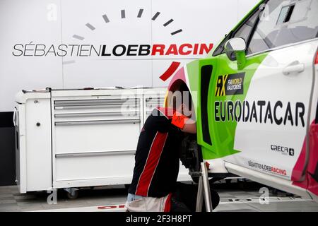 Sébastien Loeb Racing Peugeot 208, portrait pendant le Championnat du monde de course automobile Bompiso FIA WRX 2018 au Portugal, du 28 au 29 avril - photo Paulo Maria / DPPI Banque D'Images