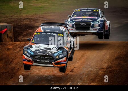 06 BAUMANIS Janis (LVA) Team Stard Ford Fiesta, action, pendant le 2018 FIA World RX of USA du 29 au 30 septembre à Austin - photo Paulo Maria / DPPI Banque D'Images