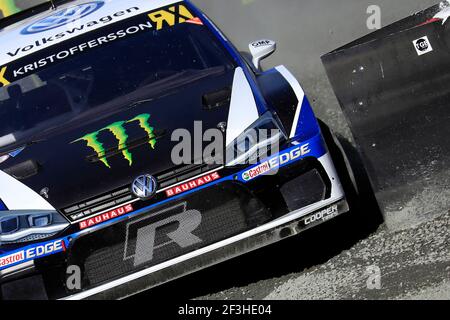 01 KRISTOFFERSSON Johan (SWE) PSRX Volkswagen Suède Volkswagen Polo R, action, pendant le FIA World RX de l'Allemagne 2018 à Estering du 13 au 14 octobre - photo Paulo Maria / DPPI Banque D'Images