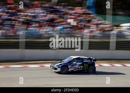 01 KRISTOFFERSSON Johan (SWE) PSRX Volkswagen Suède Volkswagen Polo R, action, pendant le FIA World RX de l'Allemagne 2018 à Estering du 13 au 14 octobre - photo Paulo Maria / DPPI Banque D'Images