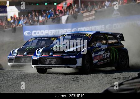 01 KRISTOFFERSSON Johan (SWE) PSRX Volkswagen Suède Volkswagen Polo R, action, pendant le FIA World RX de l'Allemagne 2018 à Estering du 13 au 14 octobre - photo Paulo Maria / DPPI Banque D'Images