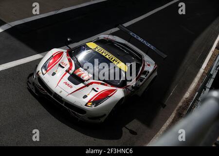 70 MOTOAKI Ishikawa (jpn), BERETTA Olivier (mcn), CHEEVER Edward (ita), Ferrari 488 GTE Team MR Racing, action pendant le Championnat du monde d'endurance WEC 2018 de la FIA 6 heures de Silverstone, Angleterre, du 16 au 19 août - photo Florent Gooden / DPPI Banque D'Images