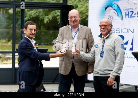 CHRISTOPHE RICARD , Henrik HOLOLEI , FILLON Pierre (FRA), Président de l'ACO portait, lors de la série européenne le Mans 2018 d'ELMS à Spa Francorchamps, Belgique, du 21 au 23 septembre - photo Clement Marin / DPPI Banque D'Images