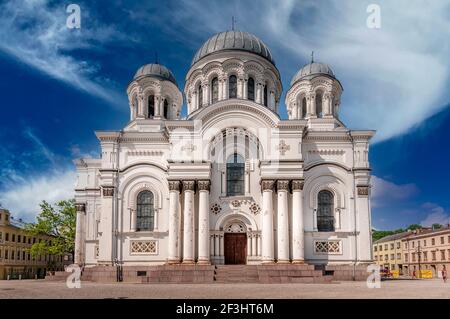 Église Saint-Michel l'Archange à Kaunas, Lituanie Banque D'Images