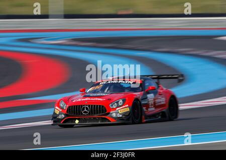 89 GIAUQUE Philippe (fra), DEBARD Eric (fra), BARTHEZ Fabien (fra), AKKA ASP Mercedes AMG GT3, action pendant la coupe d'endurance de la série Blancpain GT de 1000 km au Castellet, du 1er au 2 juin 2018 - photo Marc de Mattia / DPPI Banque D'Images