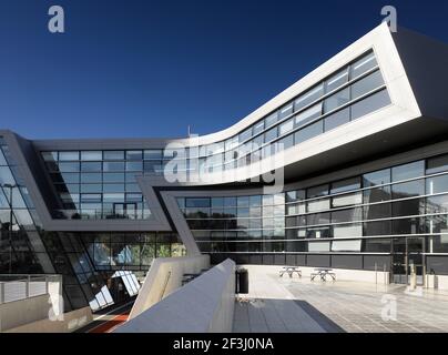 Aire de jeux de l'Académie Evelyn Grace, une école de Zaha Hadid | architecte : Zaha Hadid | Banque D'Images