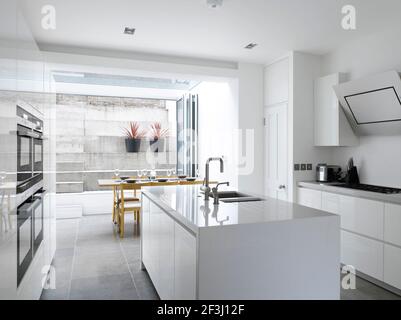 Kitchen extension à Greenwich, Londres, Royaume-Uni | architecte : Paul Archer Design | Banque D'Images