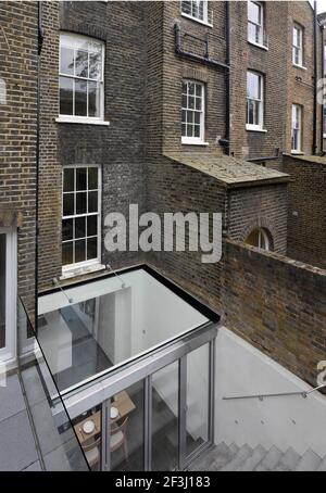 Kitchen extension à Greenwich, Londres, Royaume-Uni par Paul Archer Design | architecte : Paul Archer Design | Banque D'Images