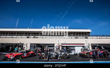 Car Team AKKA, pendant le jour d'essai Blancpain GT Series Endurance Cup au Castellet du 13 au 14 mars 2018 - photo Marc de Mattia / DPPI Banque D'Images