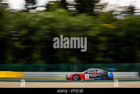 34 Philipp Eng (deu), Tom Blomqvist (gbr), Christian Krognes (NOR), Walkenhorst Motorsport, BMW M6 GT3, Action pendant le championnat 2018 Blancpain Endurance Series 24 heures de Spa, du 25 au 29 juillet, Spa Francorchamps, Belgique - photo François Flamand / DPPI Banque D'Images