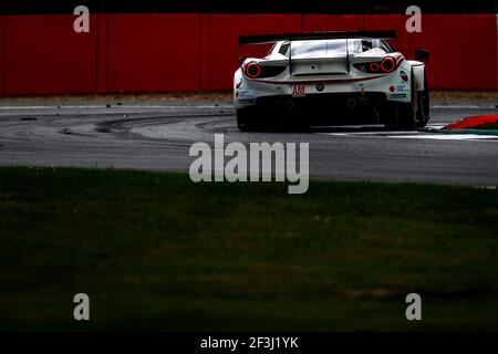 70 MOTOAKI Ishikawa (jpn), BERETTA Olivier (mcn), CHEEVER Edward (ita), Ferrari 488 GTE Team MR Racing, action pendant le Championnat du monde d'endurance WEC 2018 de la FIA 6 heures de Silverstone, Angleterre, du 16 au 19 août - photo Florent Gooden / DPPI Banque D'Images