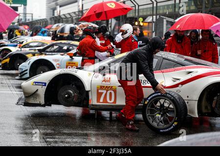 70 MOTOAKI Ishikawa (jpn), BERETTA Olivier (mcn), CHEEVER Edward (ita), Ferrari 488 GTE Team MR Racing, pendant le Championnat du monde d'endurance WEC 2018 de la FIA, 6 heures de Shanghai du 16 au 18 novembre, à Shanghai, Chine - photo Clément Marin / DPPI Banque D'Images