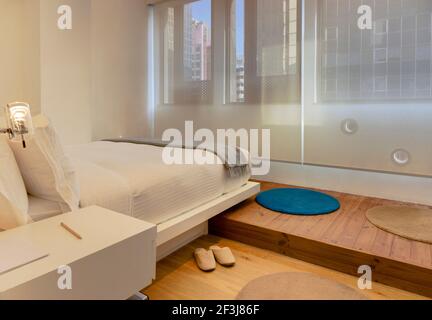 V appartements avec services, Causeway Bay, Hong Kong (designer: Anderson Lee) Banque D'Images